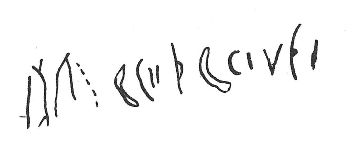 inscription of siglum C 3219 bis