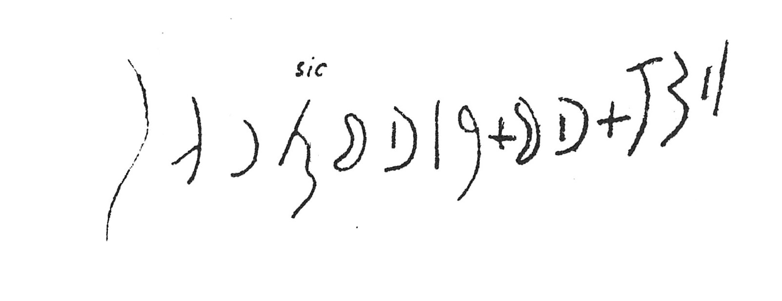 inscription of siglum C 3305