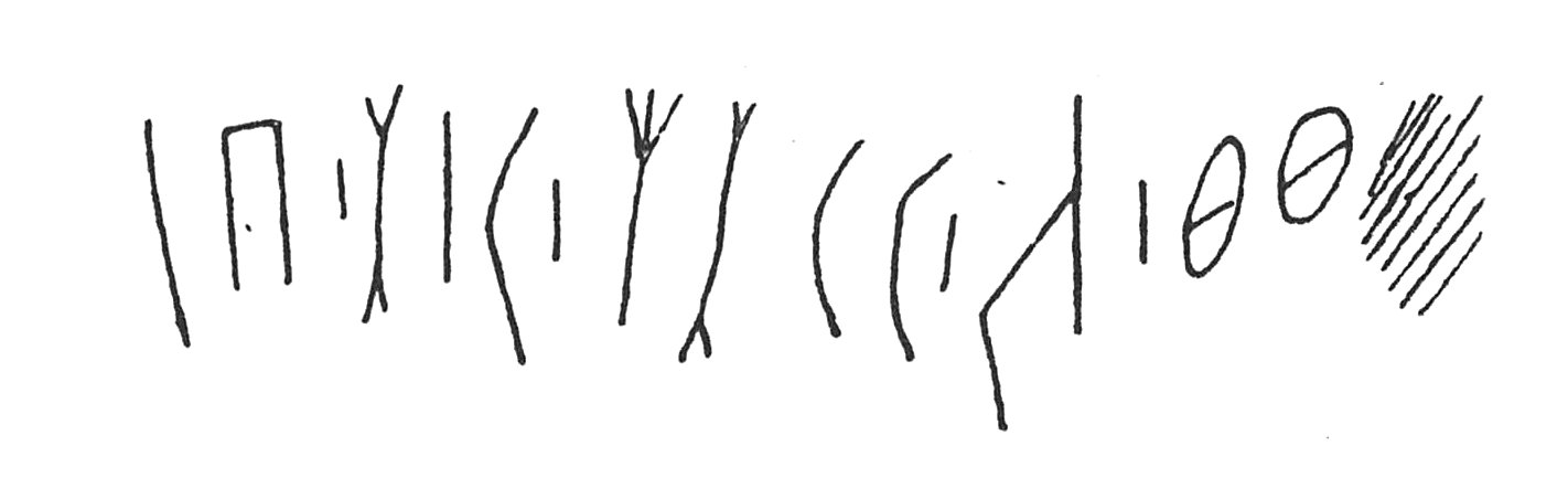 inscription of siglum C 3308