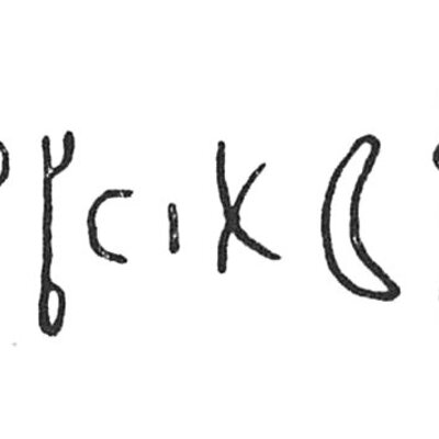 inscription of siglum C 3329