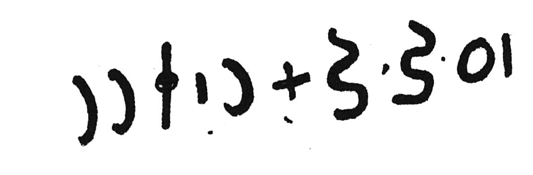 inscription of siglum C 3422