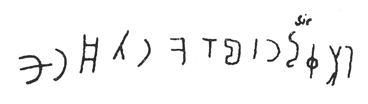 inscription of siglum C 3557