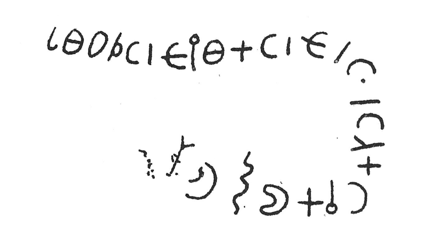 inscription of siglum C 3568