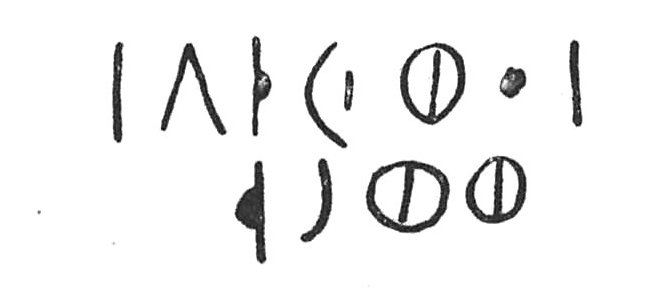 inscription of siglum C 3588