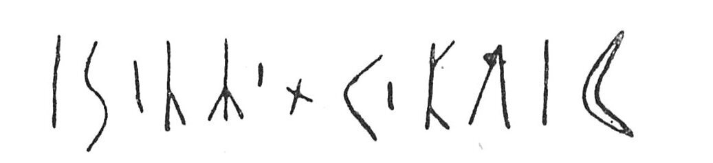 inscription of siglum C 3603