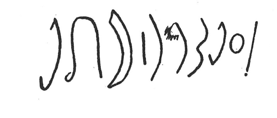 inscription of siglum C 3681