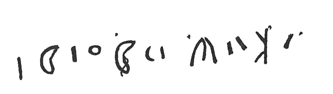 inscription of siglum C 3689