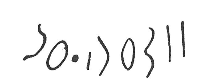 inscription of siglum C 3735