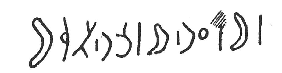 inscription of siglum C 3772
