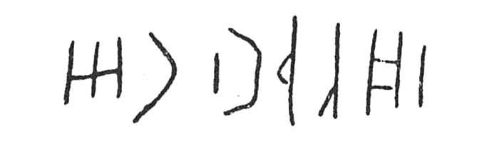 inscription of siglum C 3804