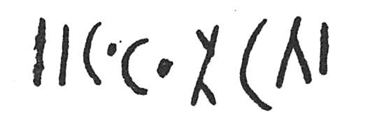 inscription of siglum C 3808