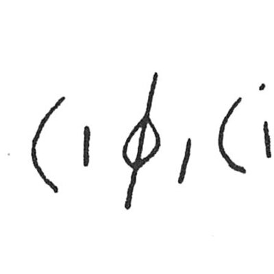 inscription of siglum C 3822