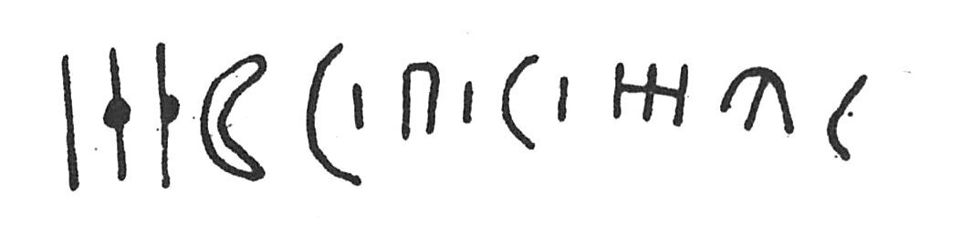 inscription of siglum C 3832