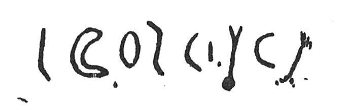 inscription of siglum C 3849