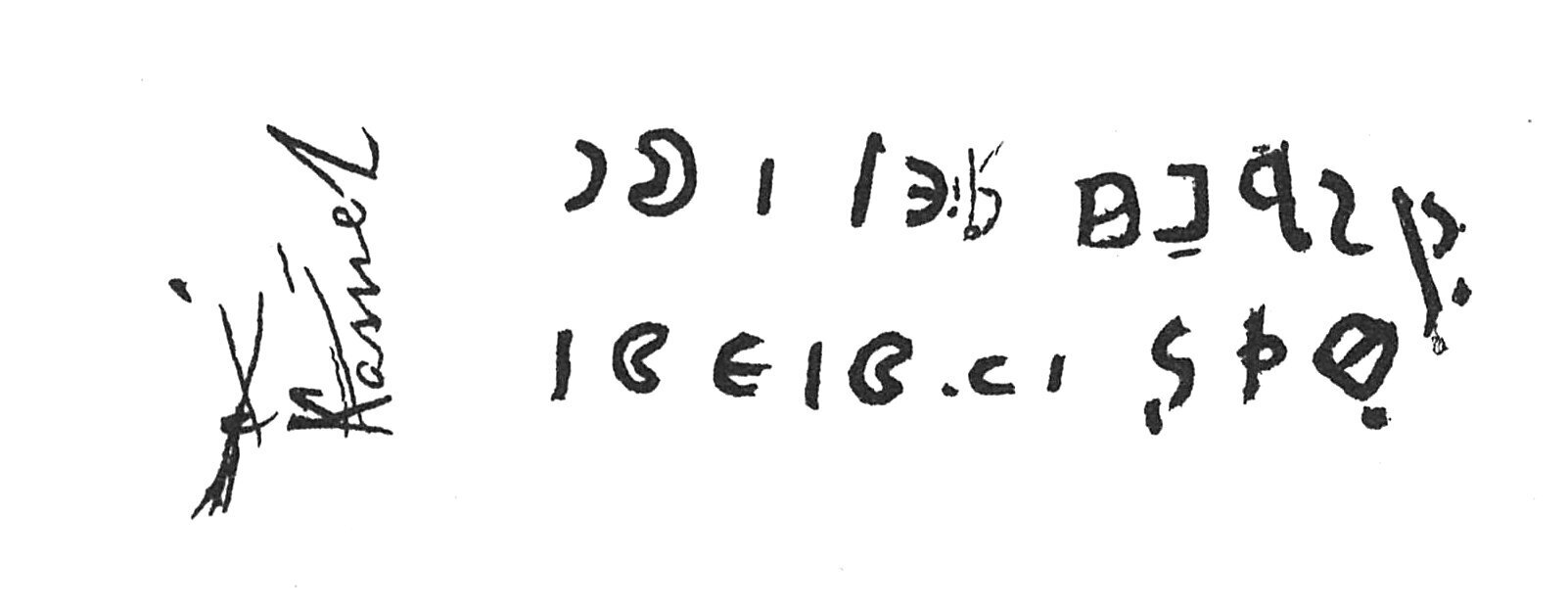 inscription of siglum C 3878