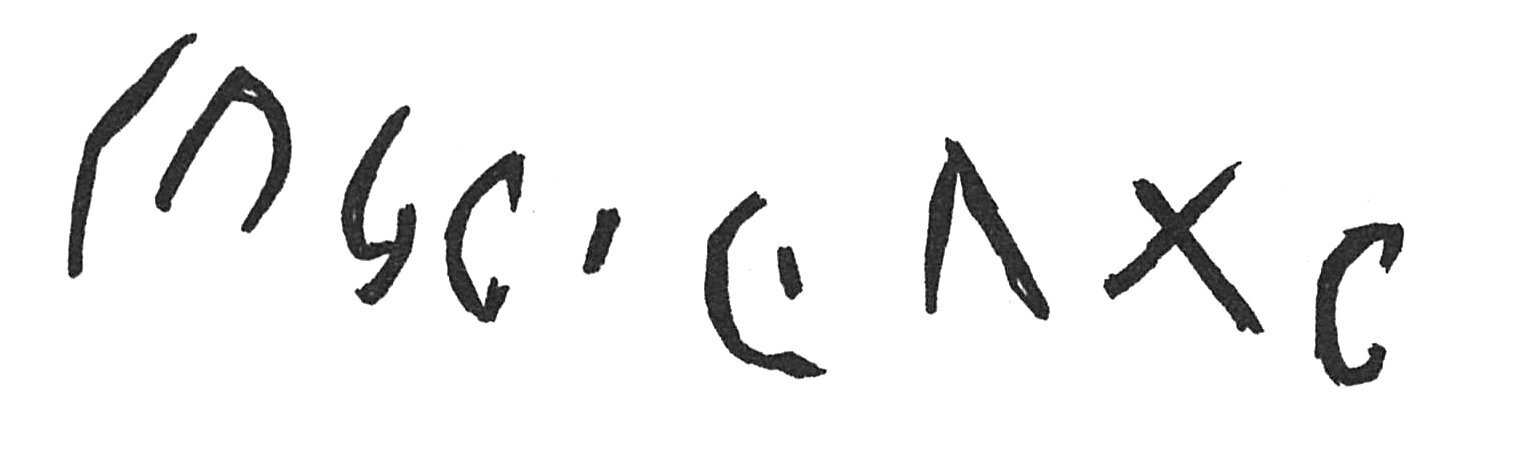 inscription of siglum C 3885