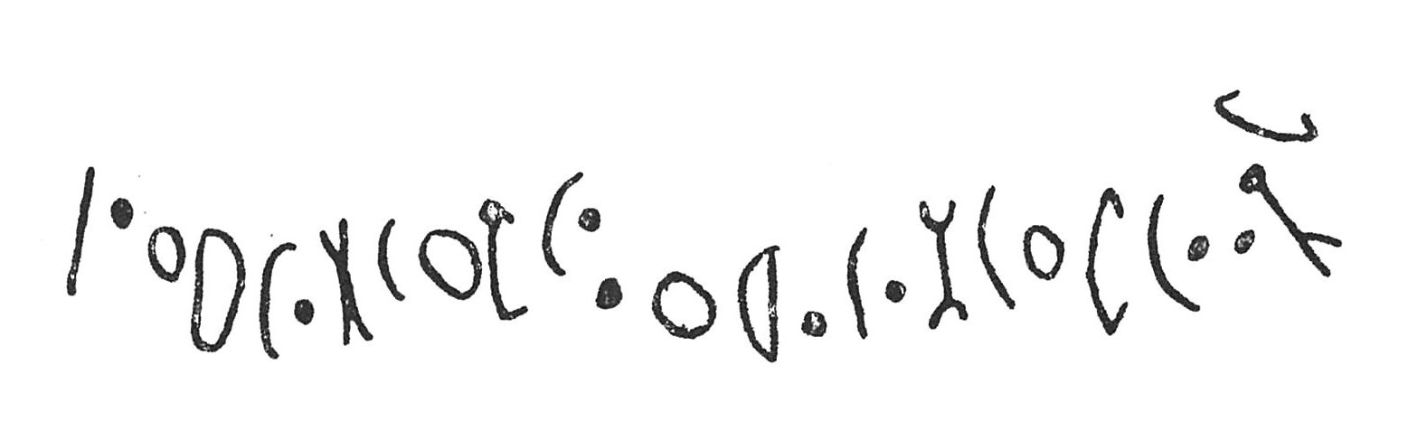 inscription of siglum C 3989