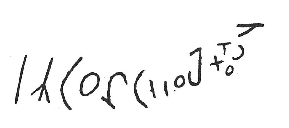inscription of siglum C 4005