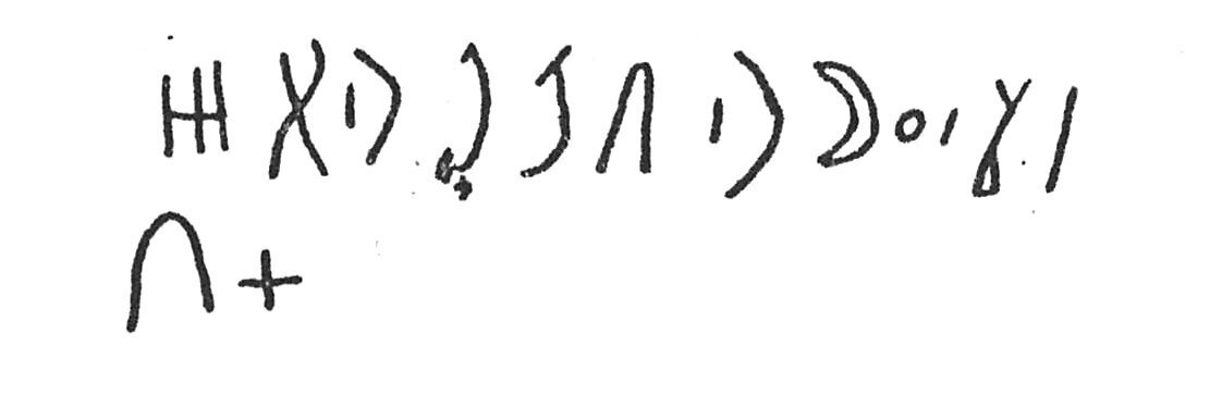 inscription of siglum C 4105
