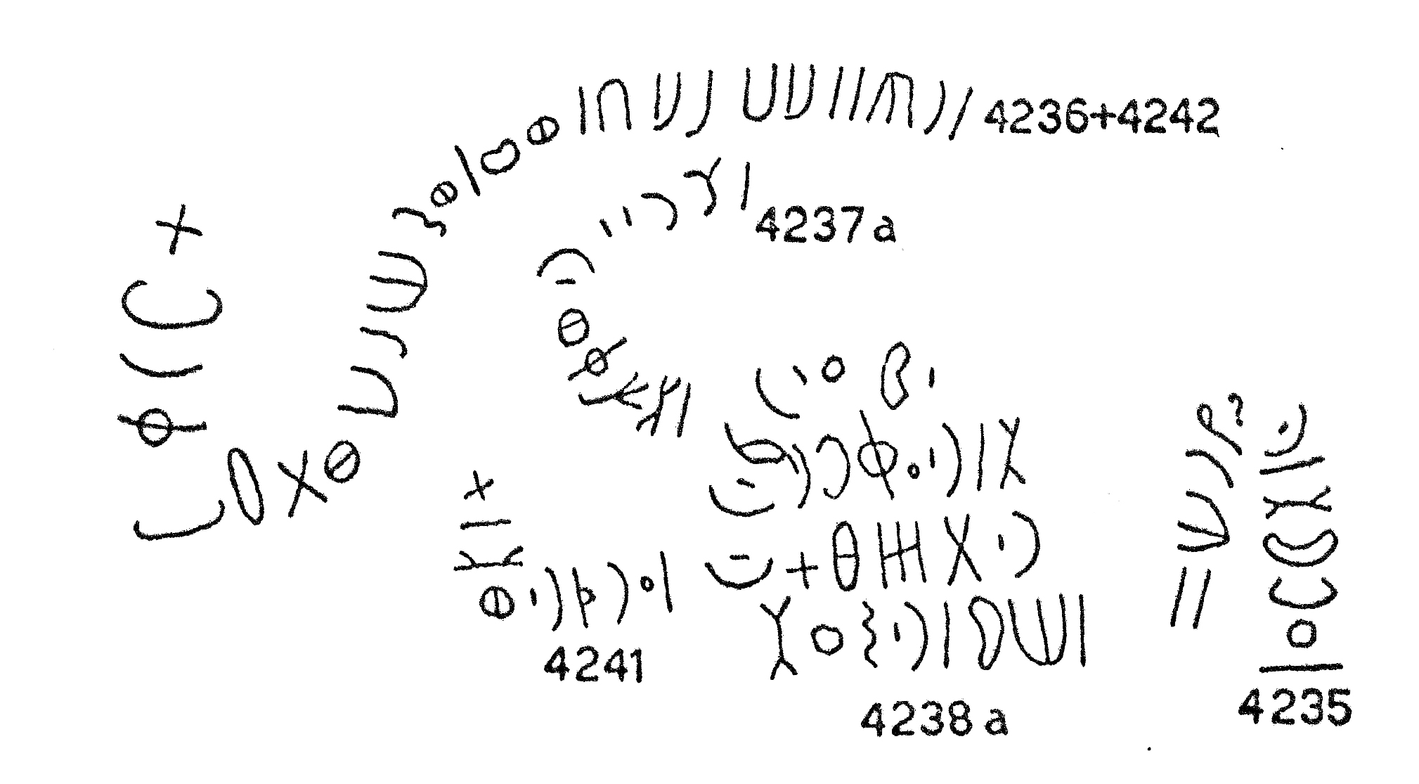 inscription of siglum C 4236, 4242