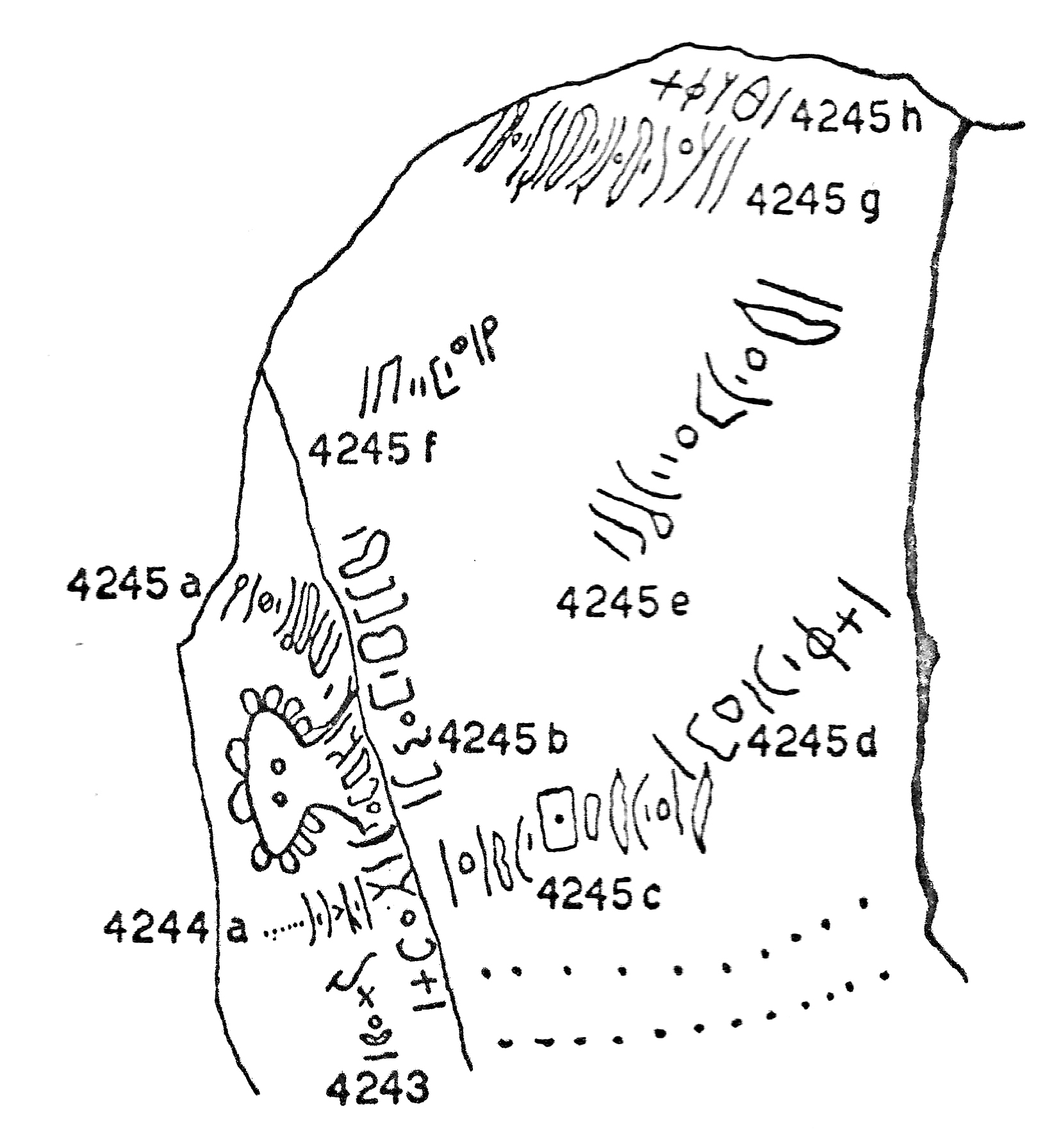 inscription of siglum C 4245.6