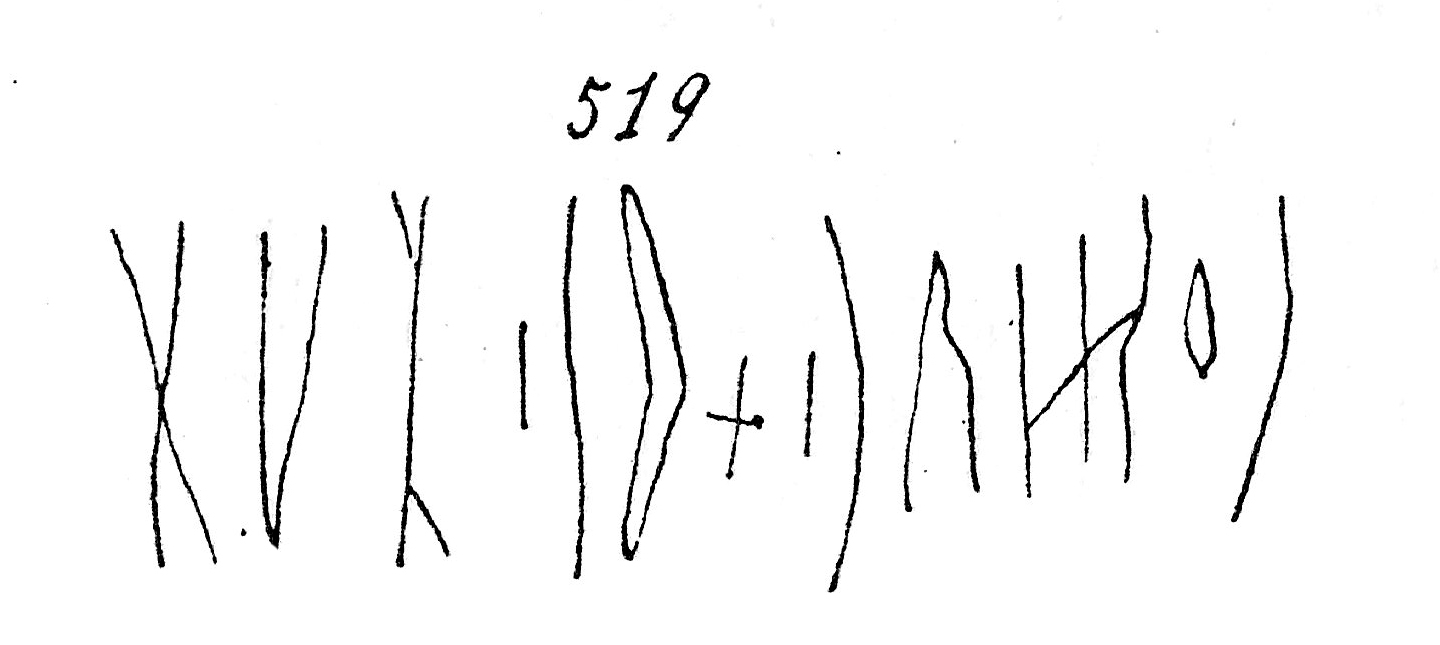 inscription of siglum C 4410+4409