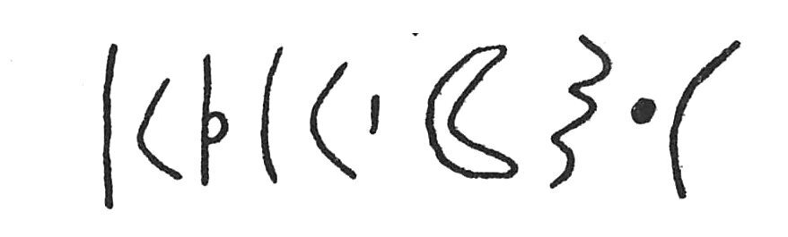 inscription of siglum C 4556