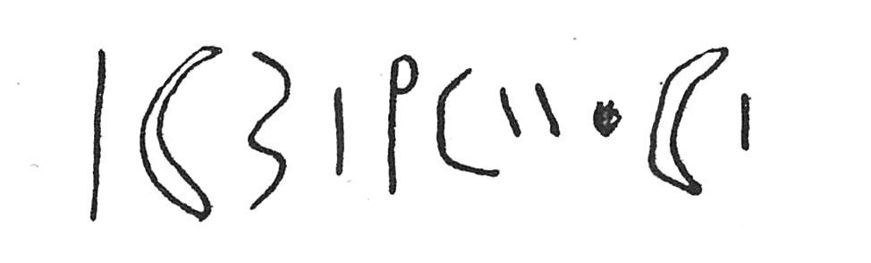 inscription of siglum C 4557