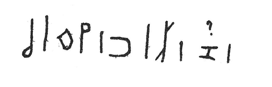 inscription of siglum C 4563