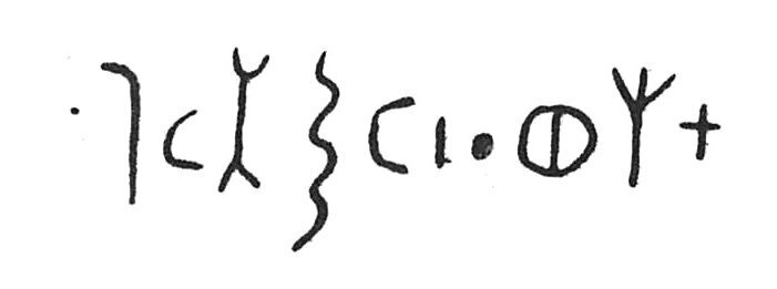 inscription of siglum C 4590