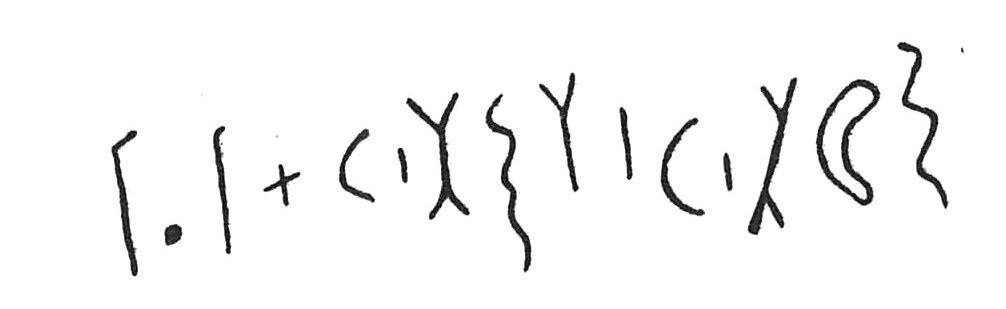 inscription of siglum C 4593