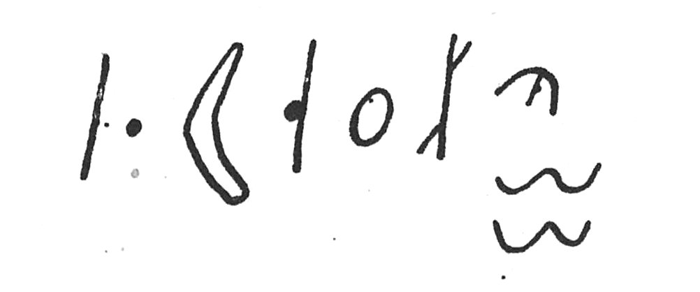 inscription of siglum C 462