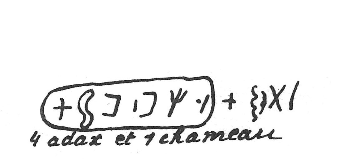 inscription of siglum C 4686