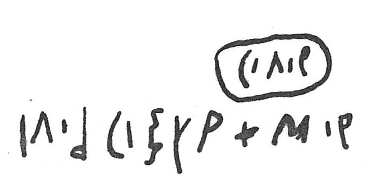 inscription of siglum C 4695
