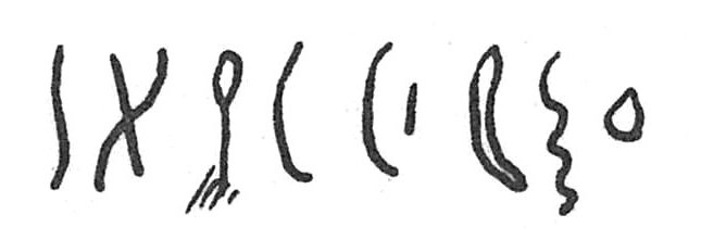 inscription of siglum C 4702