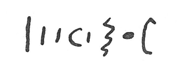 inscription of siglum C 476