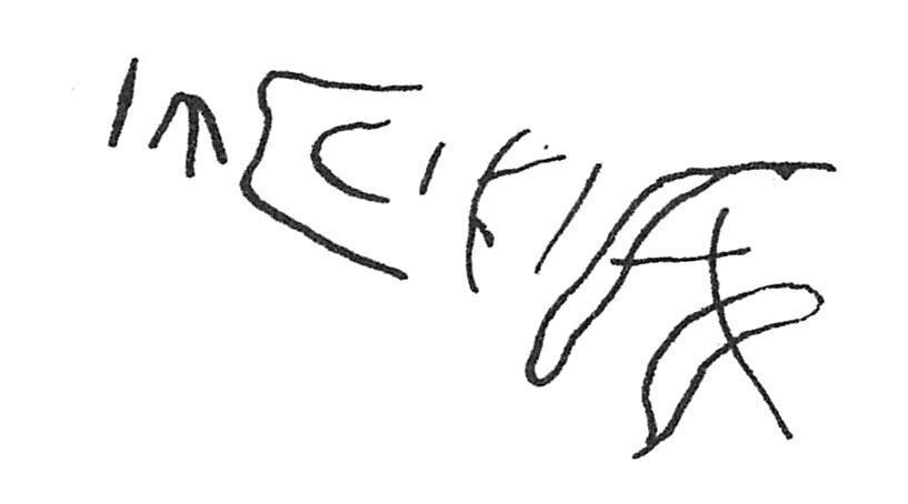 inscription of siglum C 4793