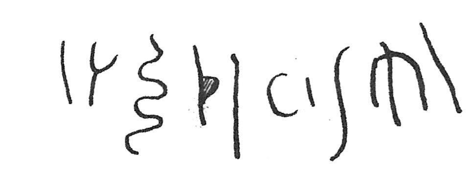 inscription of siglum C 4801