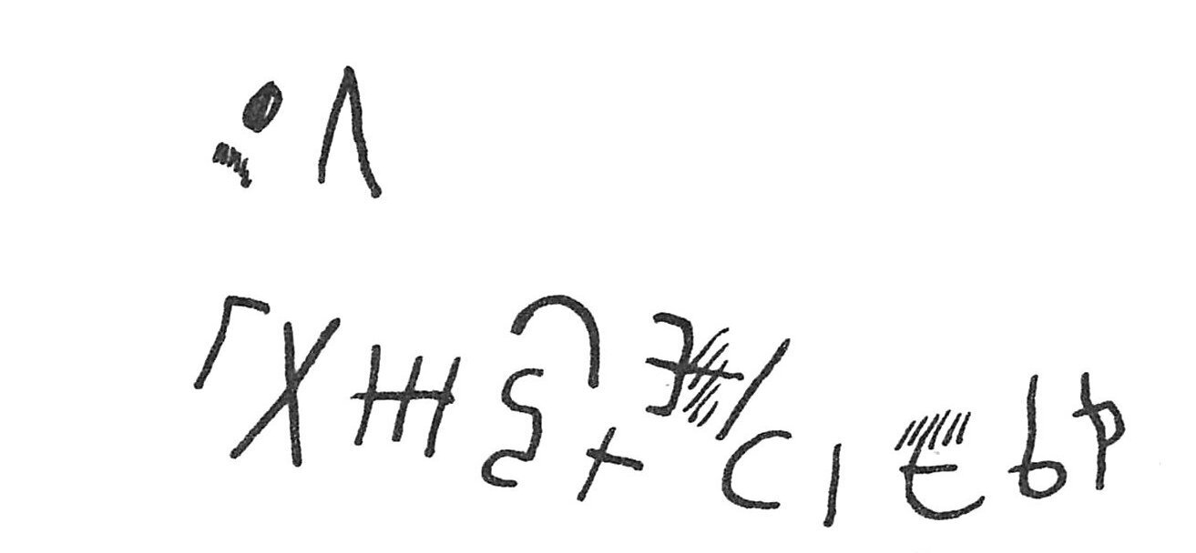 inscription of siglum C 4928