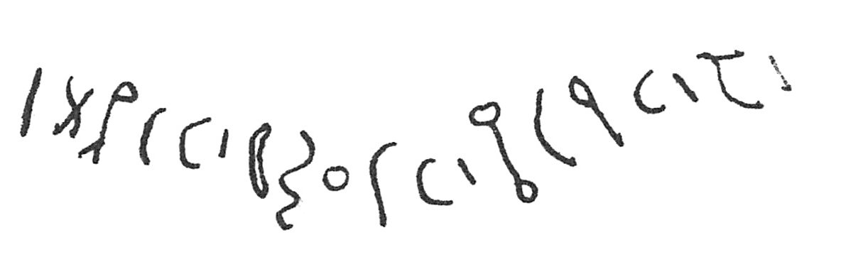 inscription of siglum C 502 bis