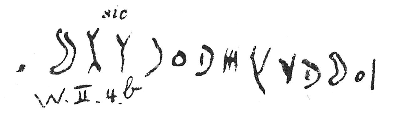 inscription of siglum C 5054