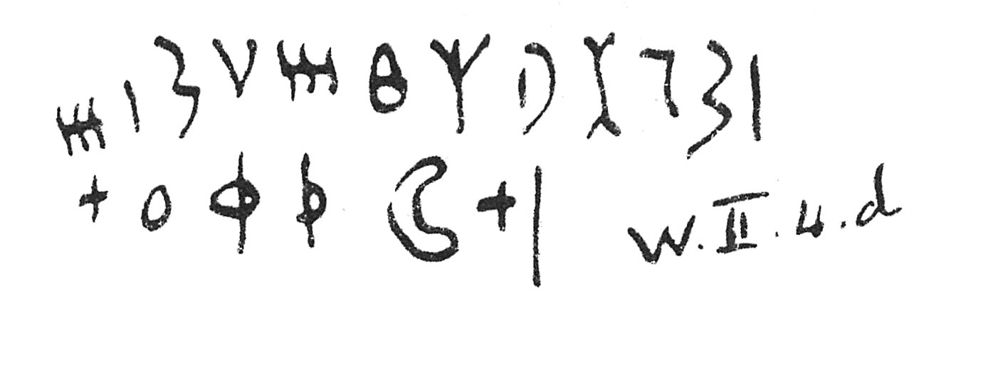 inscription of siglum C 5080
