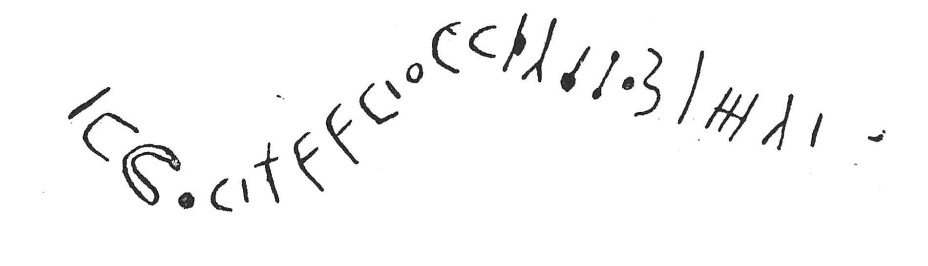 inscription of siglum C 5106