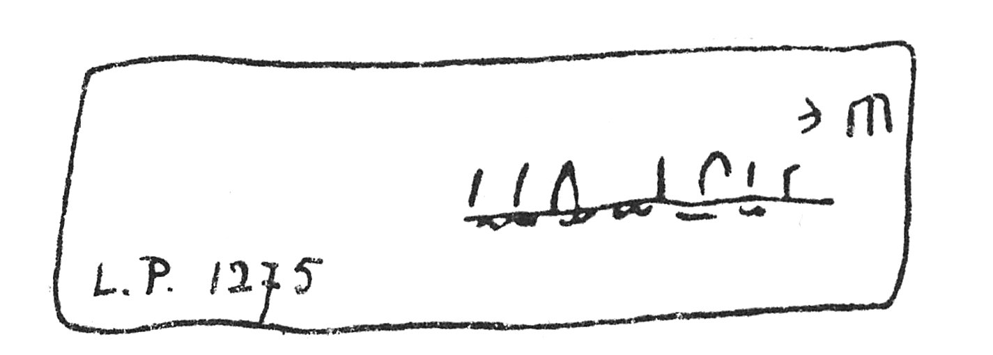 inscription of siglum C 5168