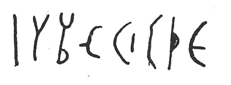 inscription of siglum C 5204