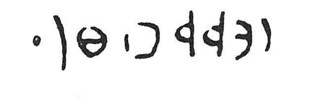 inscription of siglum C 5295