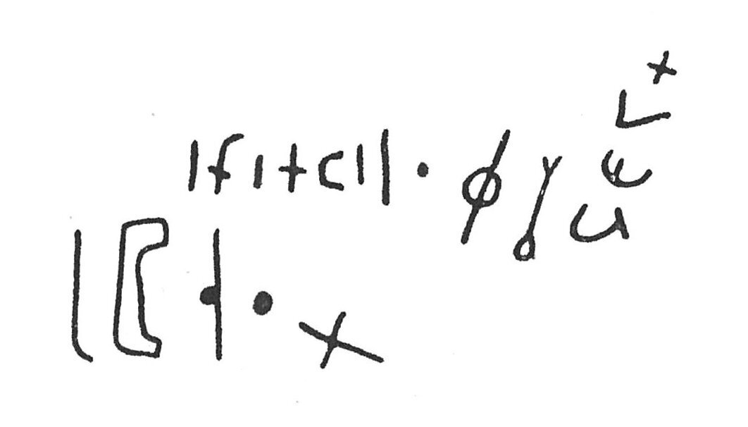 inscription of siglum C 533