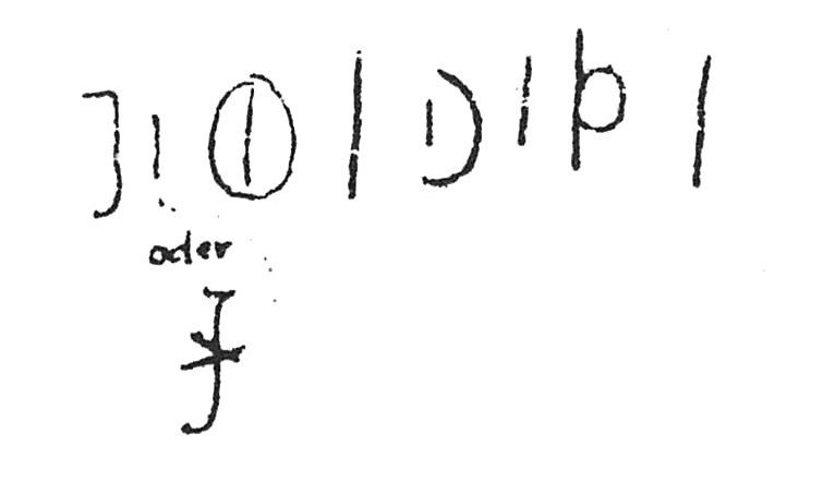 inscription of siglum C 572