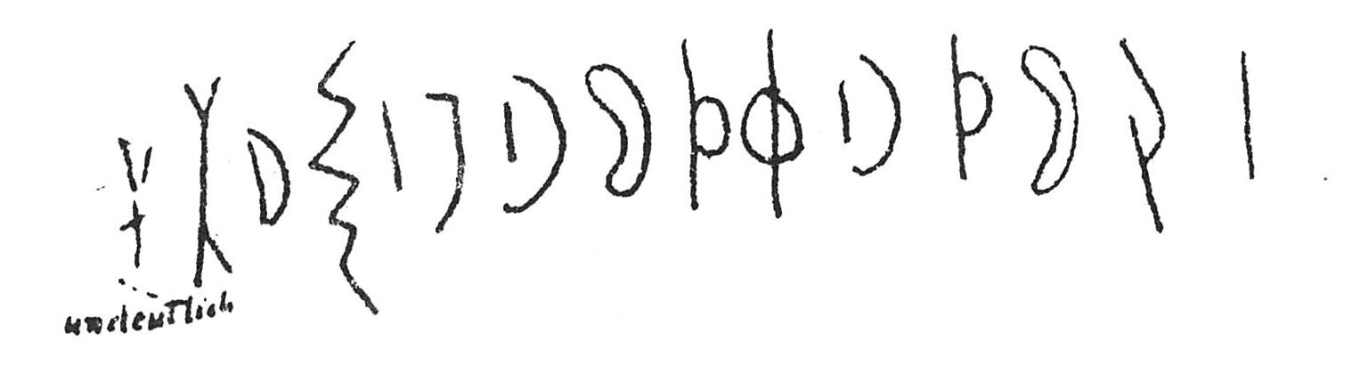 inscription of siglum C 573