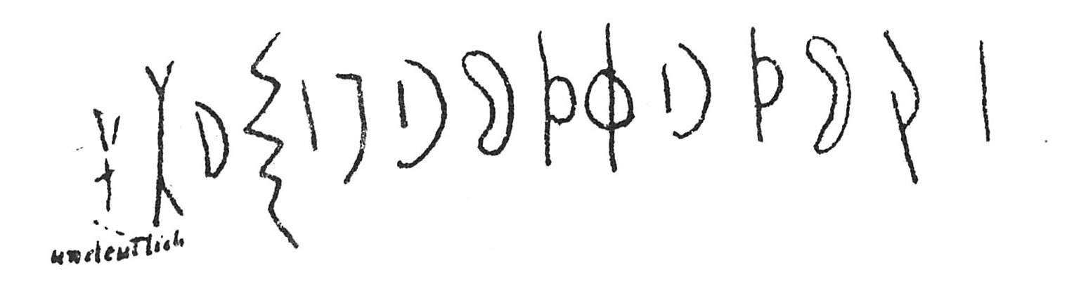 inscription of siglum C 573